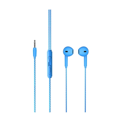 Lenovo Lecoo EH104BL 3.5mm Jack Blue In-Ear Headphone with Mic - Thumbnail