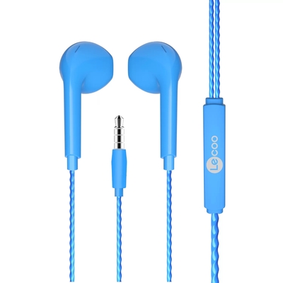 Lenovo Lecoo EH104BL 3.5mm Jack Blue In-Ear Headphone with Mic - 1