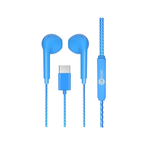 Lenovo Lecoo EH104C-BL Type-C Blue In-Ear Headphone with Microphone - 4