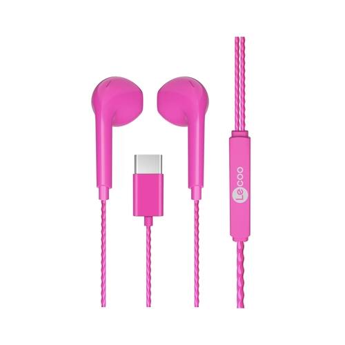 Lenovo Lecoo EH104C-PR Type-C Pink In-Ear Headphone with Microphone