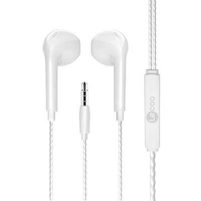 Lenovo Lecoo EH104W 3.5mm Jack White In-Ear Headphone with Mic - 1