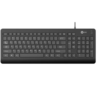 Lenovo Lecoo KB103 USB Wired Black Turkish Q Keyboard - Thumbnail