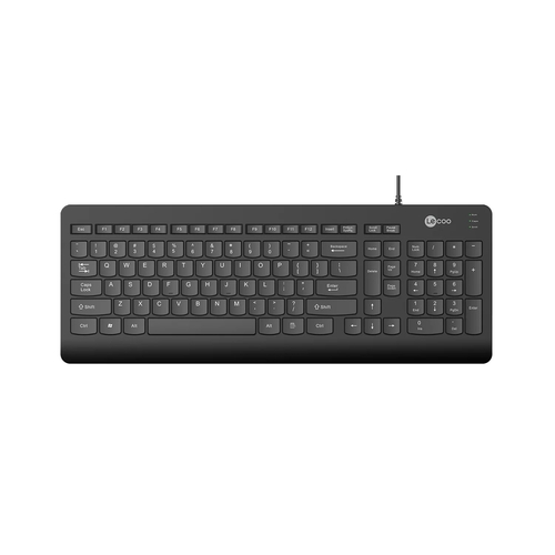 Lenovo Lecoo KB103 USB Wired Black Turkish Q Keyboard - 1