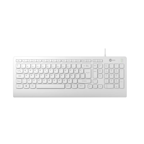 Lenovo Lecoo KB103 USB Wired White Turkish Q Keyboard