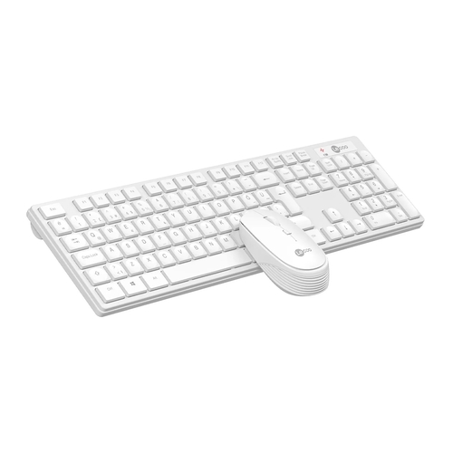 Lenovo Lecoo KM2001 Wireless White Turkish Q Keyboard & Mouse Set - 4