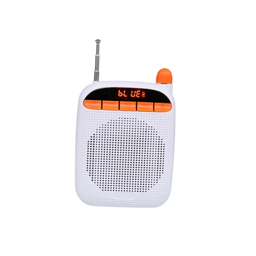 Lenovo Lecoo MCS30 Portable White Speaker with Voice Recording Features and Dual Microphones