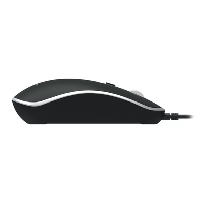 Lenovo Lecoo MS104 USB Wired 1600DPI 4 Button Black Optical Mouse - Thumbnail