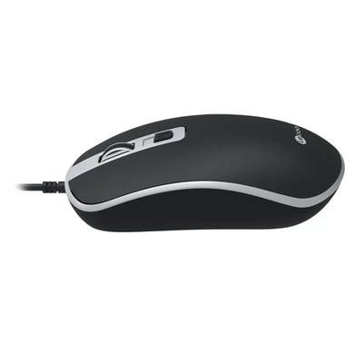 Lenovo Lecoo MS104 USB Wired 1600DPI 4 Button Black Optical Mouse - Thumbnail