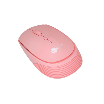 Lenovo Lecoo WS202 Kablosuz 1200DPI 4 Tuşlu Pembe Optik Mouse - 2