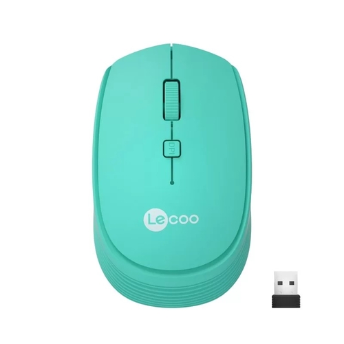 Lenovo Lecoo WS202 Kablosuz 1200DPI 4 Tuşlu Turkuaz Optik Mouse - 1