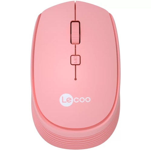 Lenovo Lecoo WS202 Wireless 1200DPI 4 Button Pink Optical Mouse