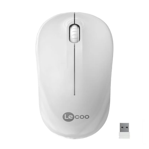 Lenovo Lecoo WS206 Kablosuz 1200DPI 3 Tuşlu Beyaz Optik Mouse - 1