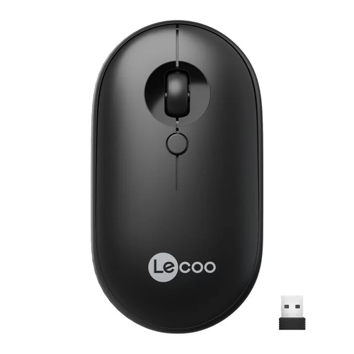 Lenovo Lecoo WS212 Kablosuz 1600DPI 4 Tuşlu Siyah Optik Mouse - 1