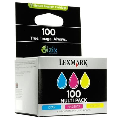 Lexmark 14N0849 (100) 3'lü Paket Renkli Kartuş - S305 / S405 (T13840) - 1