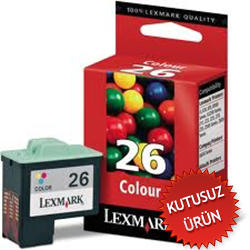 Lexmark 10N0026 (26) Color Original Cartridge - X1270 (Without Box) 