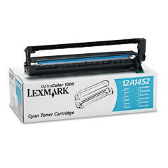 Lexmark 12A1452 Cyan Color Laser Toner - 1200 / 1200M 