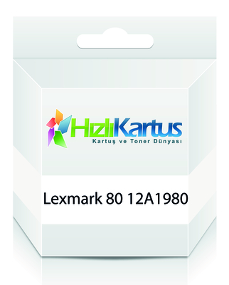 Lexmark 12A1980 (80) Color Compatible Cartridge - 3200 