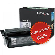 Lexmark 12A5849 Black Original Toner Hıgh Capacity - T610 / T612 (Damaged Box) - 1