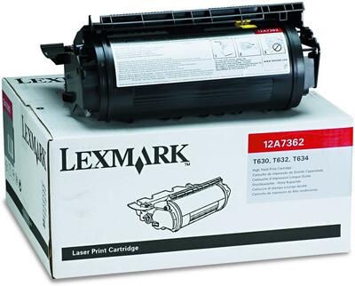 LEXMARK - Lexmark 12A7362 Black Original Toner - T634 / T630dn 