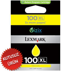 Lexmark 14N1071E (100XL) Yellow Original Cartridge Hıgh Capacity - Pro-205 (Without Box) - 1