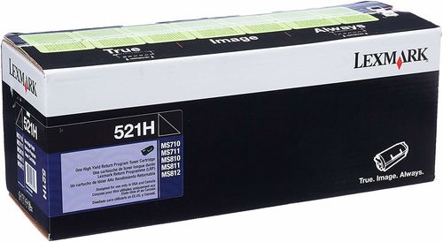 Lexmark 52D1H00 Siyah Orjinal Toner Yüksek Kapasite - MS710 / MS711 (T12060) - 1