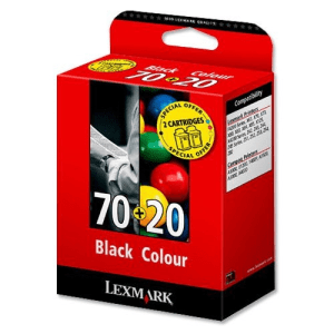 Lexmark 70+20 Black + Color Original Cartridge Dual Pack - F4270 / X4250 - 1