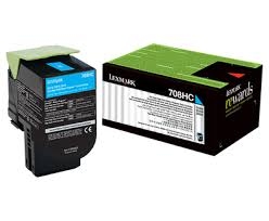 Lexmark 70C8HC0 708HC Cyan Original Toner CS310/CS410/CS510 