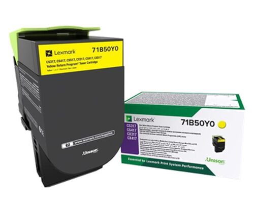 Lexmark 71B50Y0 Yellow Original Toner - CS317 / CS417