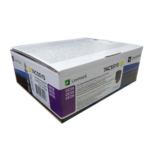 Lexmark 74C5SY0 Sarı Orjinal Toner Standart Kapasite - CS720 / CS725 (T9146) - 1