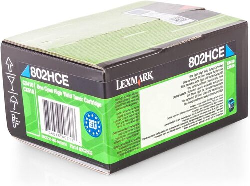 Lexmark 80C2HCE Cyan Original Toner - CX410 / CX510