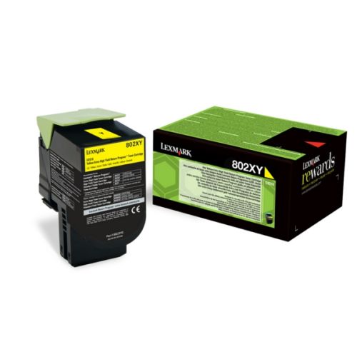 Lexmark 80C2XYE Yellow Original Toner - CX510DE / CX510DHE - 1