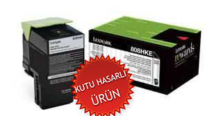 Lexmark 80C8HKE (808HKE) Black Original Toner - CX410 / CX510 (Damaged Box)