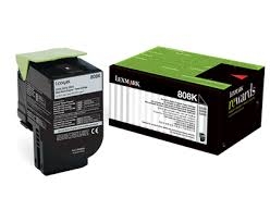 Lexmark 80C8SK0 808SK Black Original Toner - CX310 / CX410 - 1