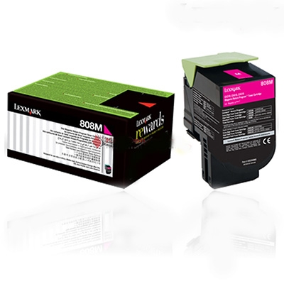 Lexmark 80C8XM0 (808XM) Kırmızı Orjinal Toner - CX510 (T4834) - 1