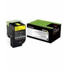 Lexmark 80C8XY0 (808XY) Sarı Orjinal Toner - CX510 (T4833) - 1