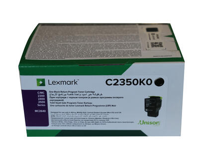 Lexmark C2350K0 Black Original Toner - C2240 / C2325dw 