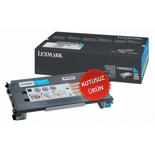 Lexmark C500H2CG Mavi Orjinal Toner - C500N (U) (T9079) - 1