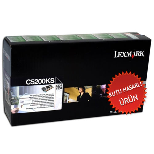 Lexmark C5200KS Black Original Toner - C522 / C524 (Damaged Box)