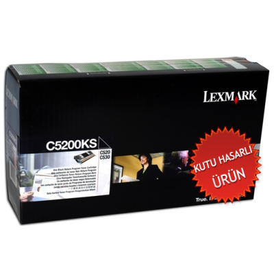 Lexmark C5200KS Black Original Toner - C522 / C524 (Damaged Box) 