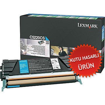 Lexmark C5220CS Cyan Original Laser Toner - C522 / C524 (Damaged Box) 