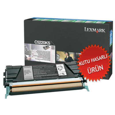 Lexmark C5220KS Black Original Laser Toner - C522 / C524 (Damaged Box) 