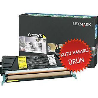 Lexmark C5220YS Sarı Orjinal Lazer Toner - C522 / C524 (C) (T81) - 1