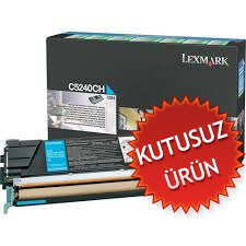 Lexmark C5240CH Cyan Original Toner C524 / C534 (Wıthout Box) 