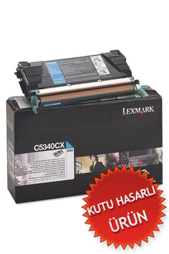 Lexmark C5340CX Cyan Original Toner - C524 / C534 (Damaged Box) - 1