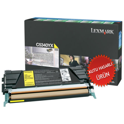 Lexmark C5340YX Sarı Orjinal Toner - C524 / C534 (C) (T8980) - 1