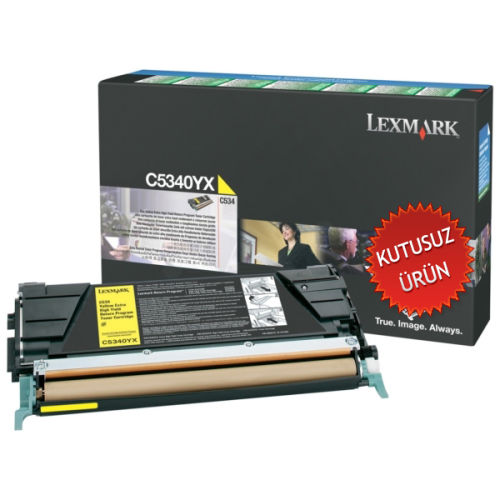 Lexmark C5340YX Sarı Orjinal Toner - C534 (U) (T9076) - 1