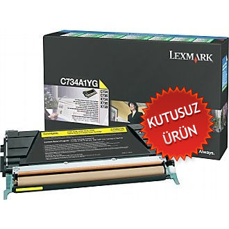 Lexmark C734A1YG Sarı Orjinal Toner - C734 / C736 (U) (T9062) - 1