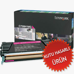 Lexmark C736H1MG Kırmızı Orjinal Toner - C736 / X736 (C) (T11814) - 1