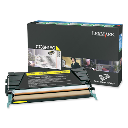 Lexmark C736H1YG Sarı Orjinal Toner - C736 / X736 (T6610) - 1