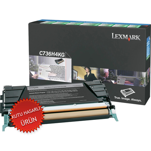 Lexmark C736H4KG Black Original Toner High Capacity - C736dn (Damaged Box) - 1